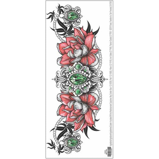 Tinsley Transfers Beauty Bone FX Lotus Temporary Tattoo