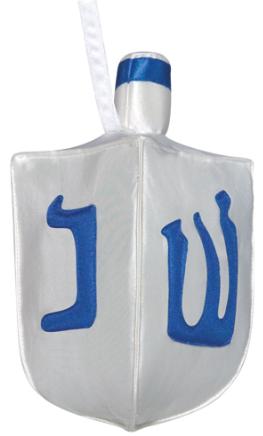 Blue and White Dreidel Purse