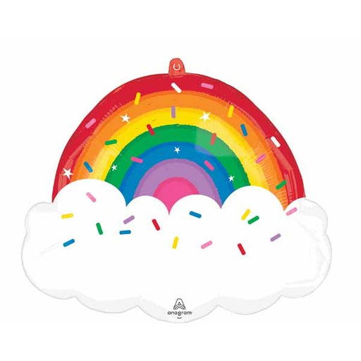 25" Rainbow Sprinkles Shaped Foil Balloon