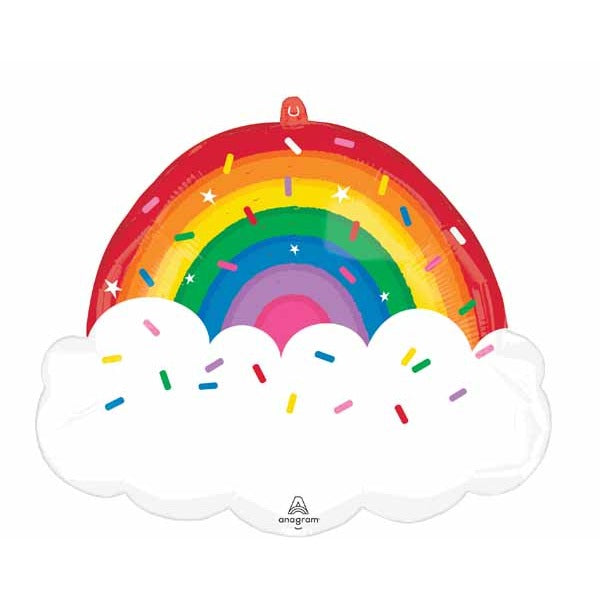 25" Rainbow Sprinkles Shaped Foil Balloon