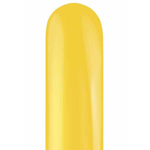 TUFTEX 260 Goldenrod Latex Balloons, 50 Count