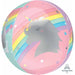 Magic Rainbow Unicorn 16" Orbz XL Foil Balloon