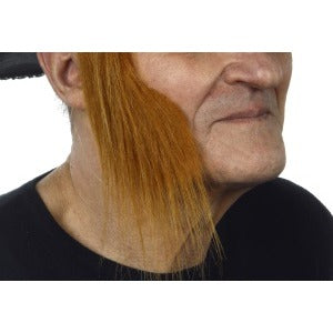 Strawberry Red Costume Sideburns, 7 cm x 21 cm
