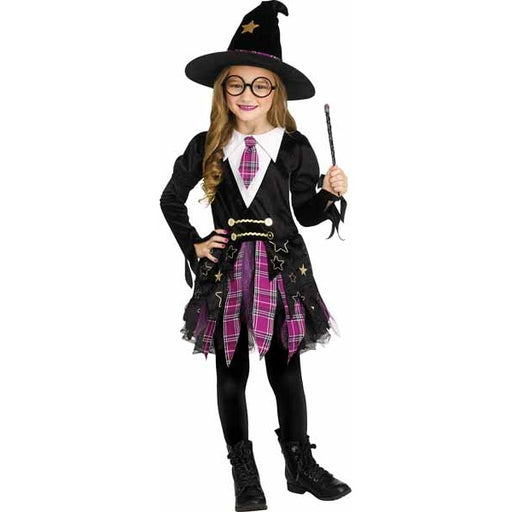 Schoolgirl Witch Costume for Kids, Size 8-10