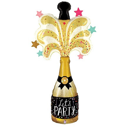 Party Champagne 5-Foot Giant Foil Balloon