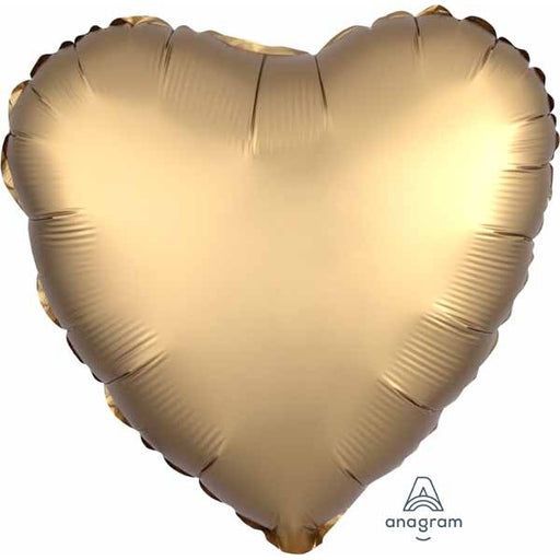 18 Inch Satin Gold Heart Foil Balloon