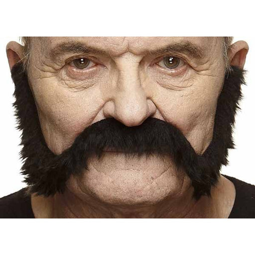 Oversized Black Costume Moustache, 25 cm x 12 cm