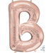 16-Inch Rose Gold Letter B Balloon