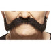Oversized Black Self-Adhesive Costume Moustache, 29 cm