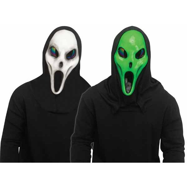 Alien Spawn Grey Light-Up Adult Mask