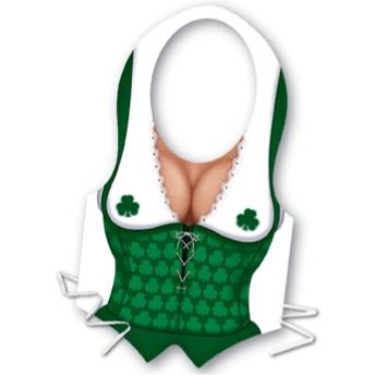 Irish Miss Plastic Vest for St. Patrick's Day