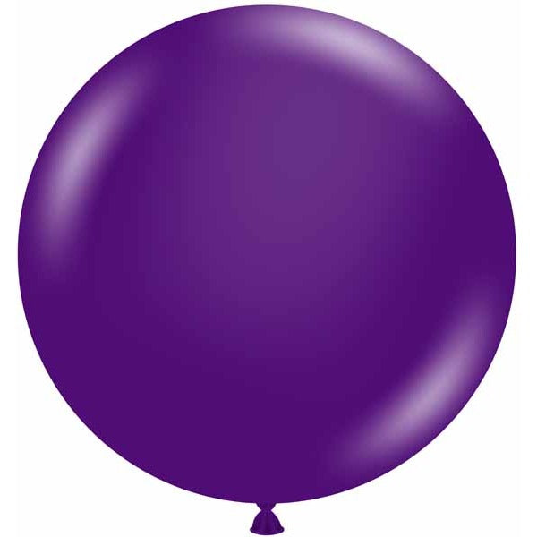 TUFTEX 24-Inch Crystal Purple Latex Balloons, 25 Count