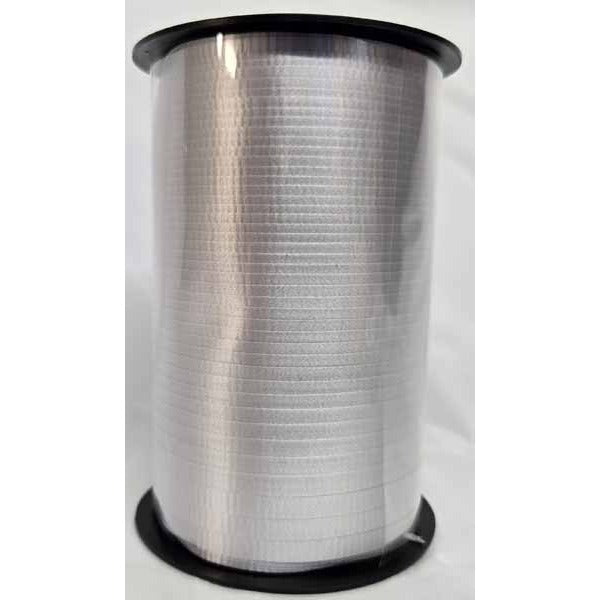 Silver Curling Ribbon, 500 Yards