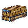 3D Beer Wagon Oktoberfest Centerpiece