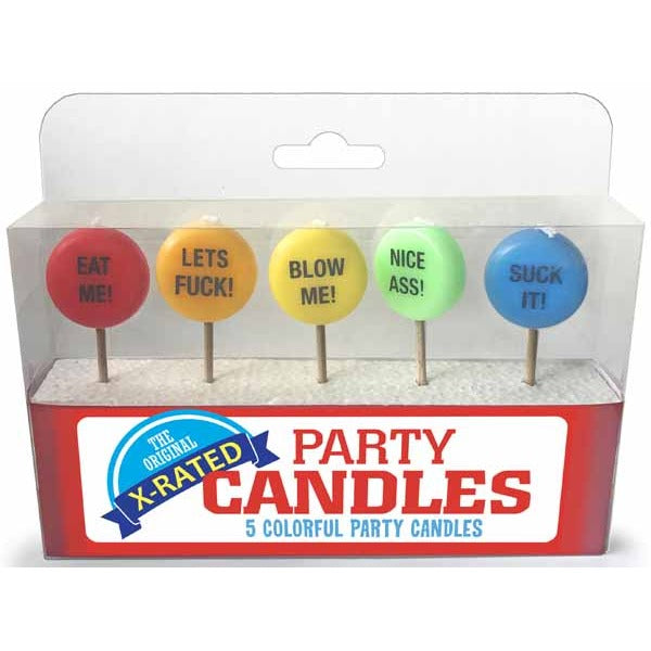 X-Rated Party Candles, Set of 5