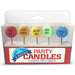 X-Rated Party Candles, Set of 5