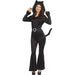 Women's Black Cat Hooded Jumpsuit Costume, Medium (8/10)
