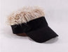 Black Visor with Blonde Hair