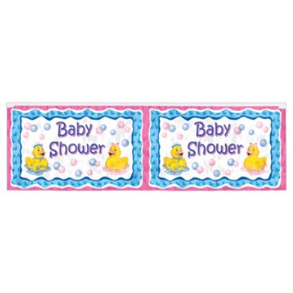 FR. MET. JUST DUCKIE FRINGE BANNER 14"X4'