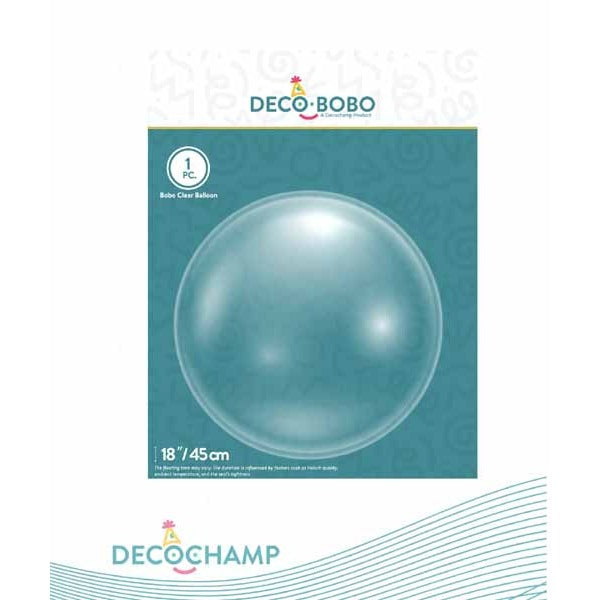 Decochamp Bobo 18-Inch Bubble Balloon, 1 Count