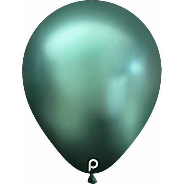 Prima Glam Green 5-Inch Round Latex Balloons, 100 Pack