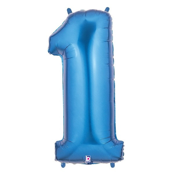 Megaloon 40-Inch Blue Number 1 Balloon