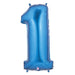 Megaloon 40-Inch Blue Number 1 Balloon