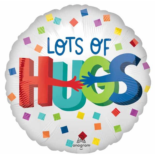 Lots of Hugs 18-Inch Round Foil Balloon