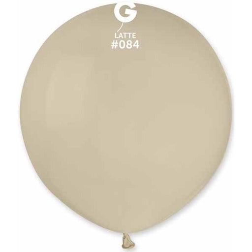 Gemar 31 Inch Latte #084 Latex Balloon, 1 Count