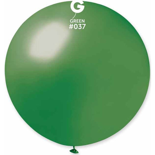 Gemar 31" Metallic Green Latex Balloon #037, 1 Count