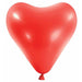 Apple Red 12-Inch Heart Latex Balloons, 50-Pack