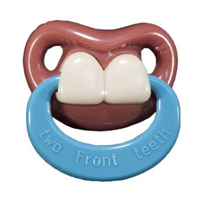 Billy Bob Two Front Teeth Pacifier with Ring