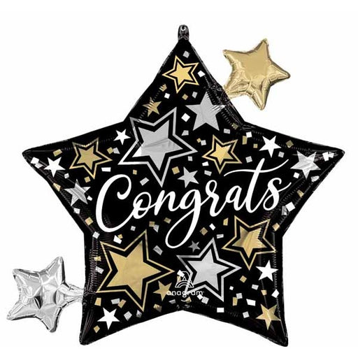 29-Inch Congrats Stars Foil Balloon