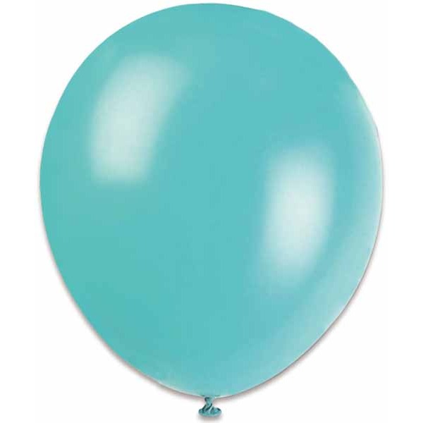 Trico Turquoise 12-Inch Latex Balloons, 50 Pack