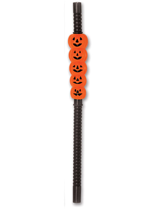 Jack-O-Lantern Straws - Fun and Festive Halloween Party Decoration (4/Pk)