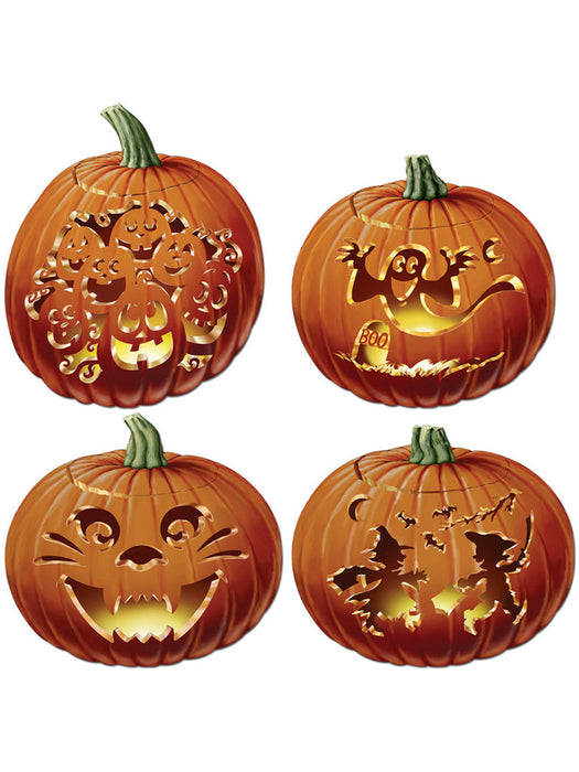 Halloween Carved Pumpkin Cutouts