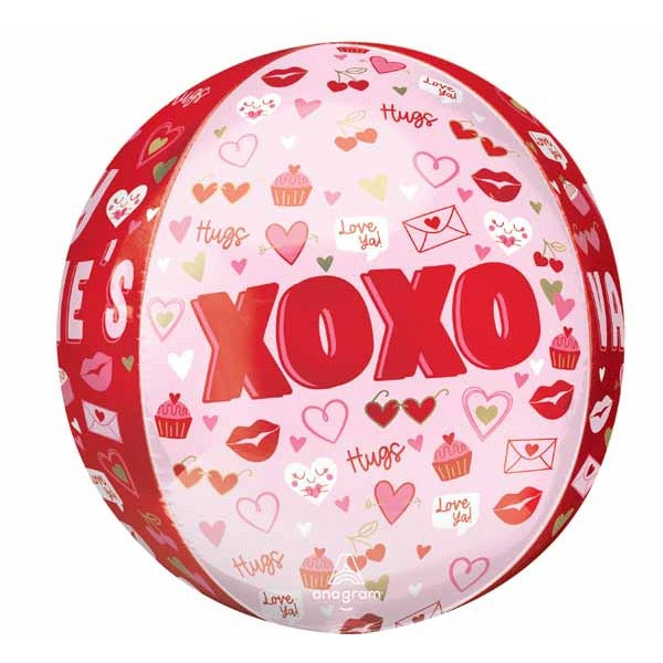 Valentine's Vibes 16-Inch Orbz Foil Balloon