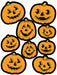 Jack-O-Lantern Stickers Spooky