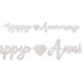 Silver Foil Anniversary Streamer