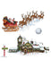 4 Count Santa's Sleigh And Workshop Props (1/Pk)