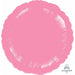 18 Inch Metallic Pink Round Foil Balloon