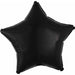 19 Inch Opaque Black Star Foil Balloon