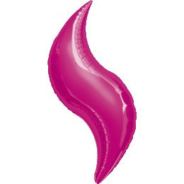 42 Inch Fuchsia Curve SuperShape Foil Balloon