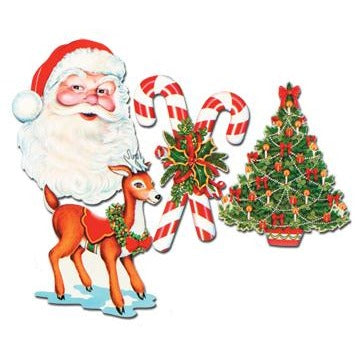Christmas Cutouts, 4 Count