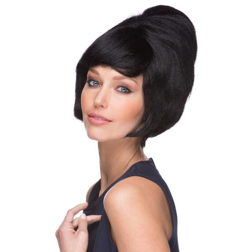 Black Beehive Costume Wig