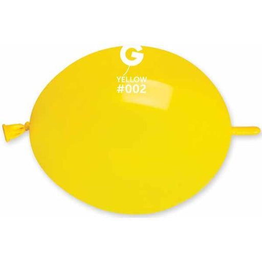 Gemar Glink 13-Inch Yellow #002 Latex Balloons, 50 Count