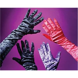 Black Velvet Gloves, 20.5 Inches Long