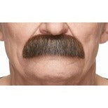 Brown and Red Costume Moustache, 10 x 3 cm