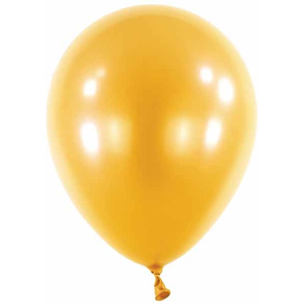 Anagram Pearl Gold 5-Inch Latex Balloons, 100 Count