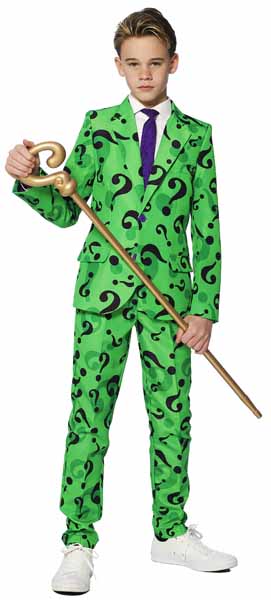 Suitmeister The Riddler Boys' Costume Suit, Large
